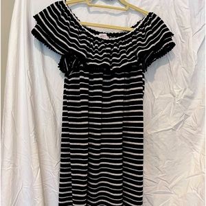 Loft of the shoulder midi dress